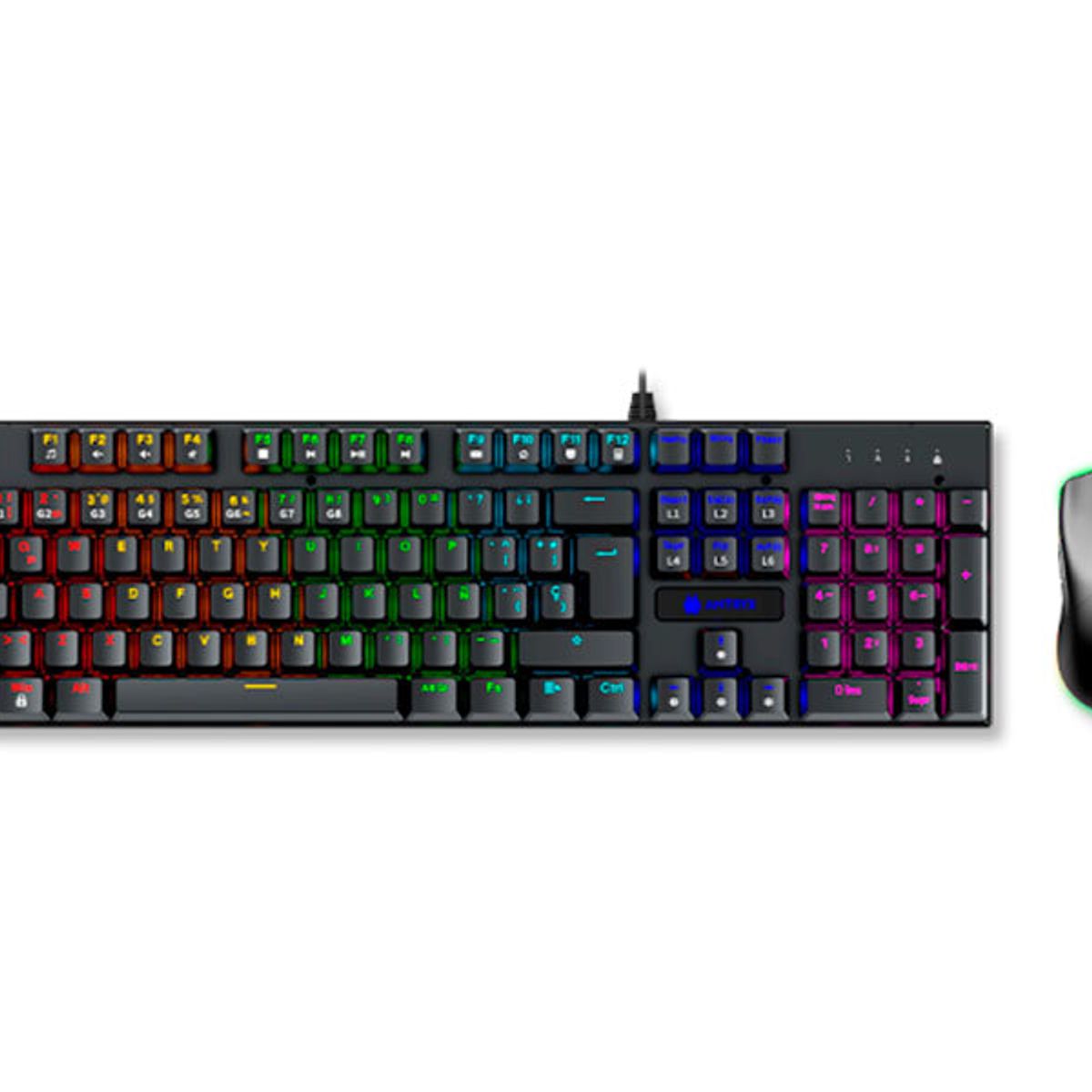 ANTRYX - TECLADO Y MOUSE MECANICO ANTRYX GC-3100 BLACK BLUE AGC-3100KBL-SP