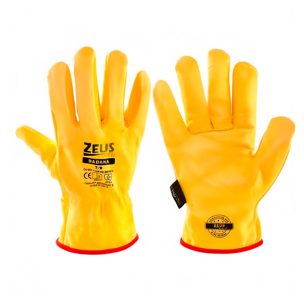 ZEUS - Guante Cuero Badana Zeus Safety Para Proteccion de Manos