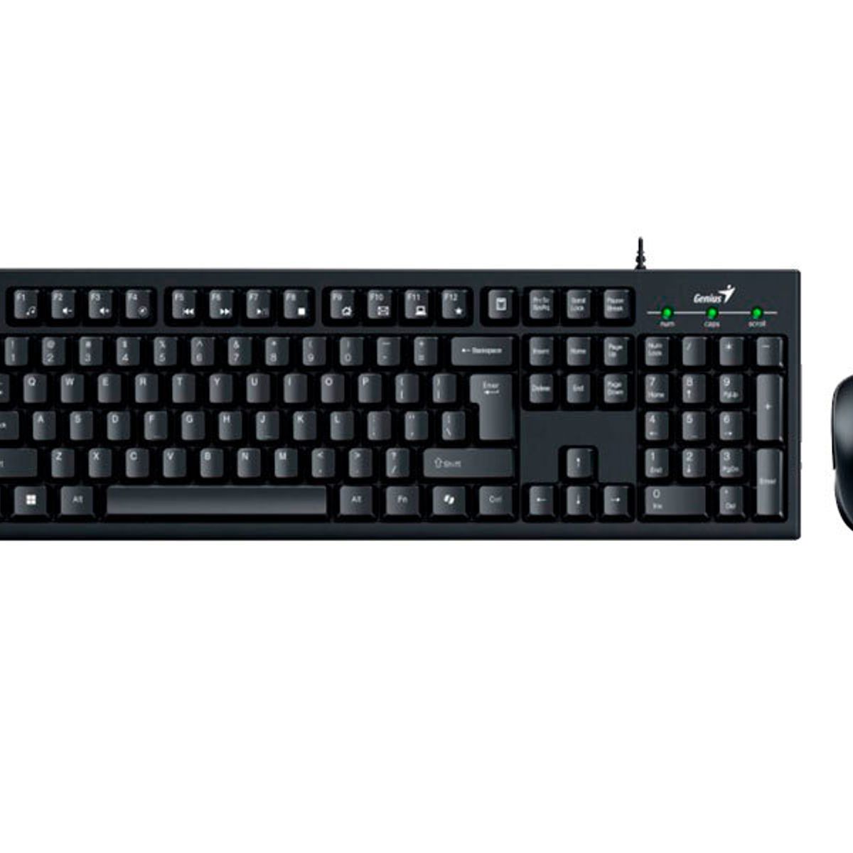 GENIUS - TECLADO Y MOUSE GENIUS KM-100SE AI COPILOT USB BLACK