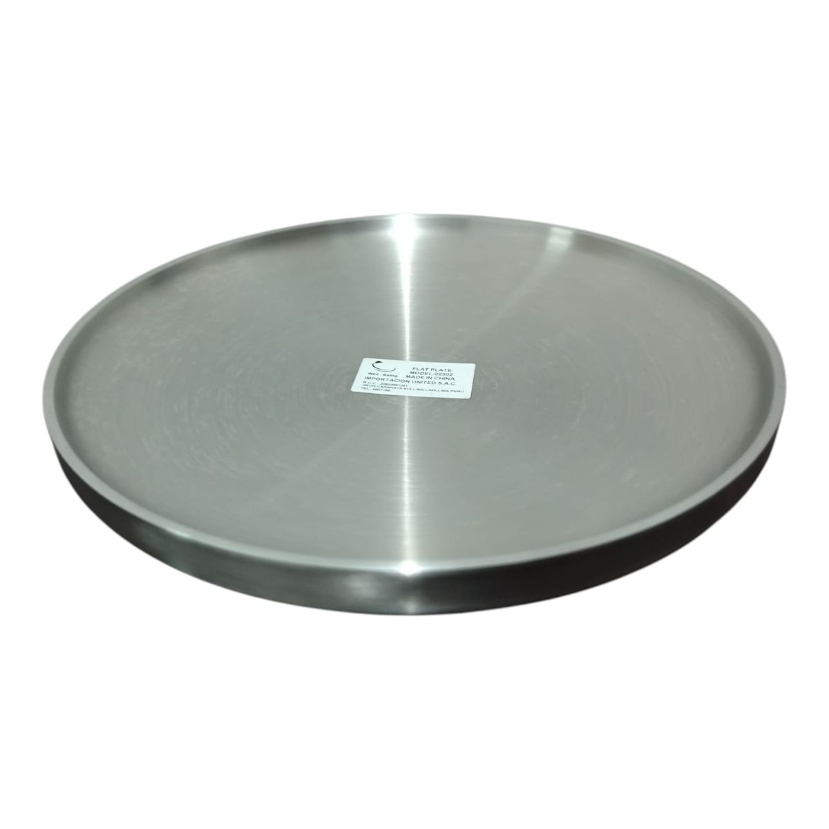 WELL BEING - Set de 4 Platos 19 cm de diametro de acero inoxidable 304