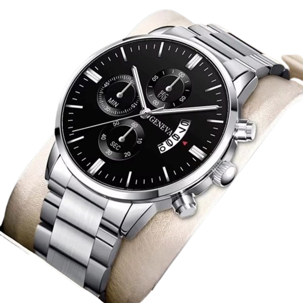 GENEVA - Reloj Geneva de caballero acero con caja