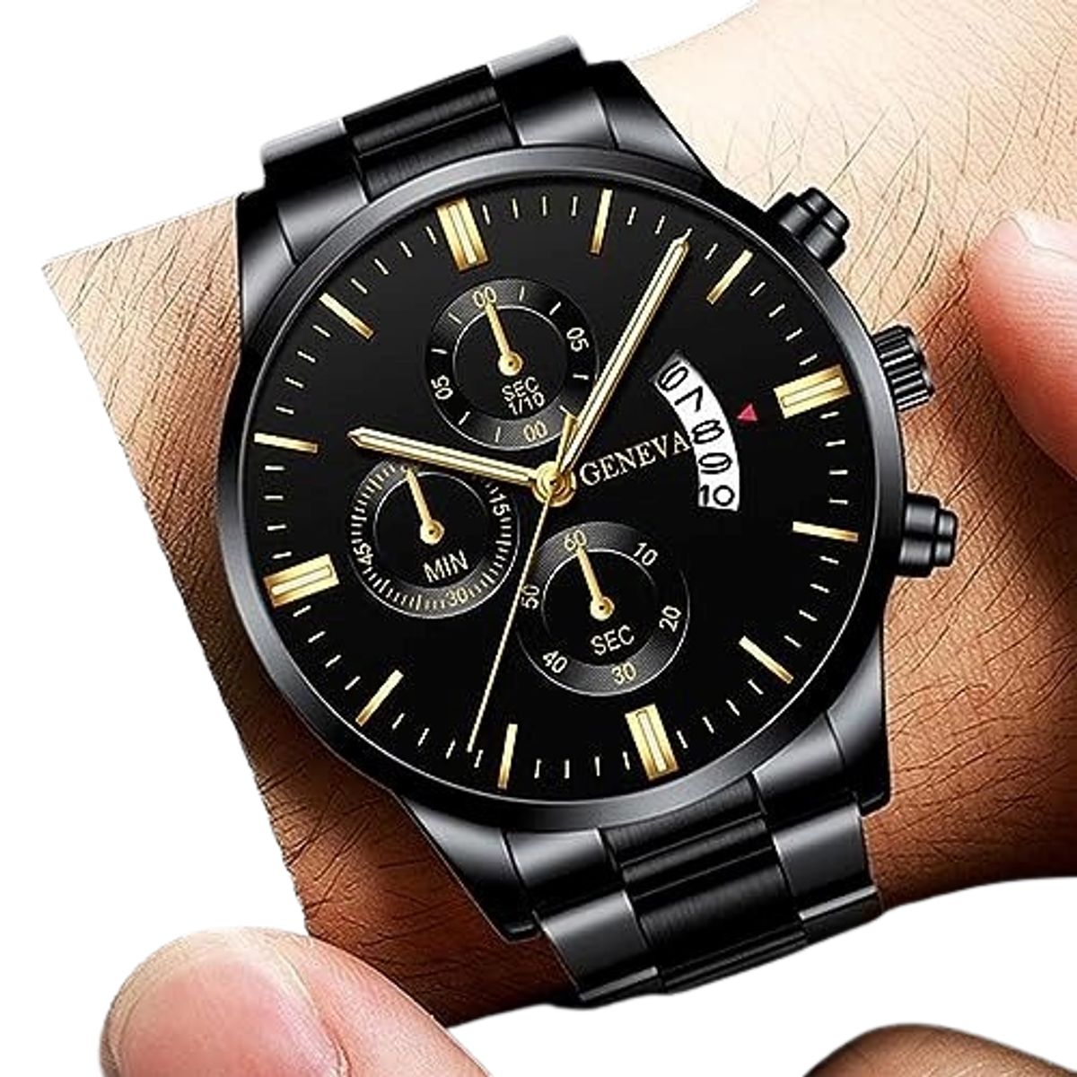 GENEVA - Reloj Geneva de caballero acero con caja