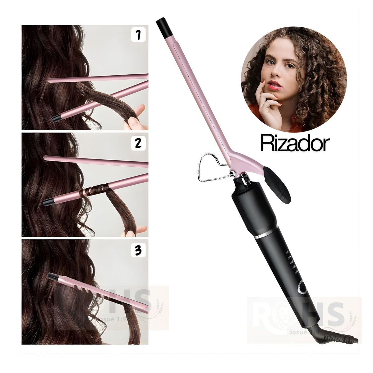 OEM - Rizador de cabello de 10mm Ondas y Rizados Perfectos