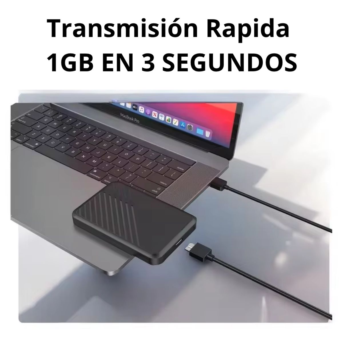 SEISA - Case para Disco Duro Externo HDD SSD Sata Seisa HD2501T USB Laptop PC Tipo C