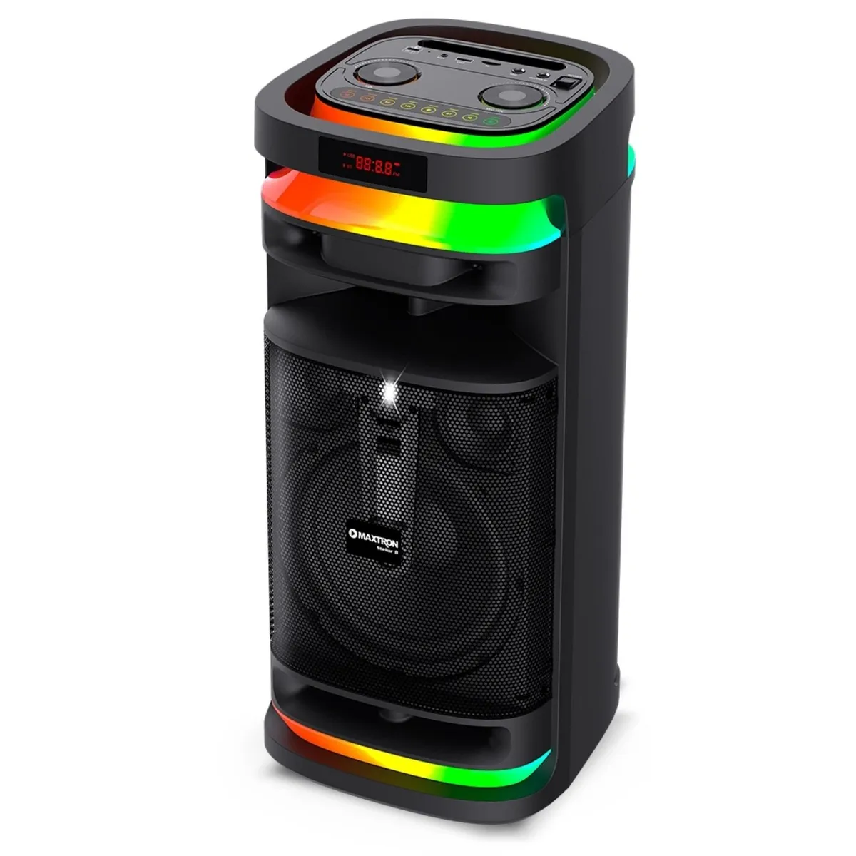 MAXTRON - Torre de Sonido Maxtron Mx 821 Stellar 01 Bocina 8 pulgadas 01 Micrófono LED + Flash