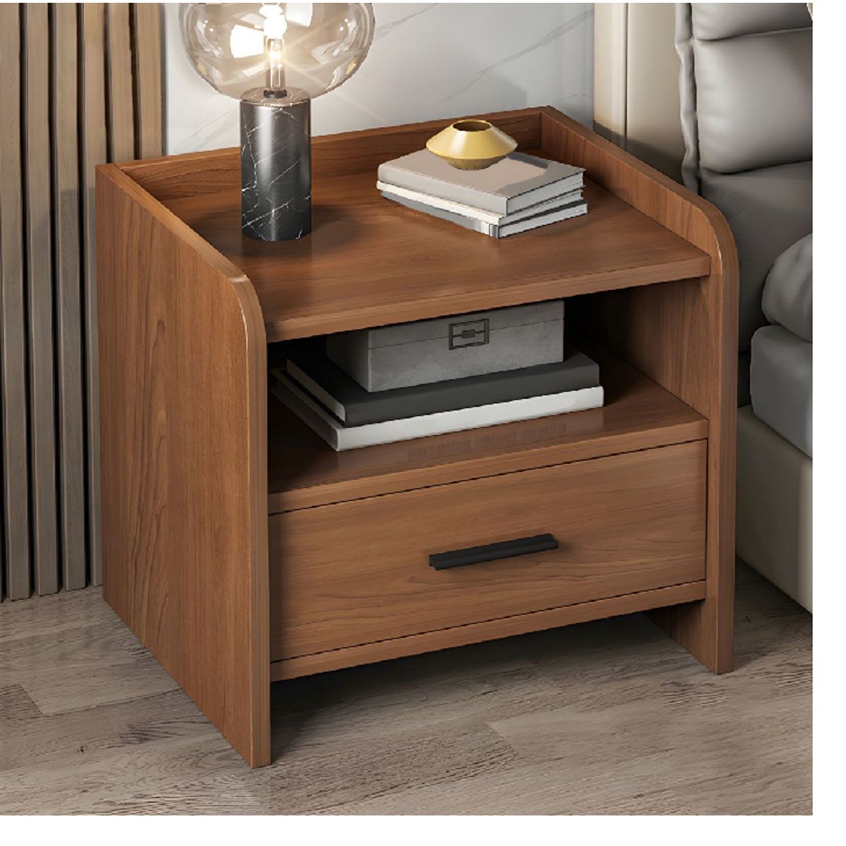 GENERICO - Velador Moderno Damariss 1 cajon