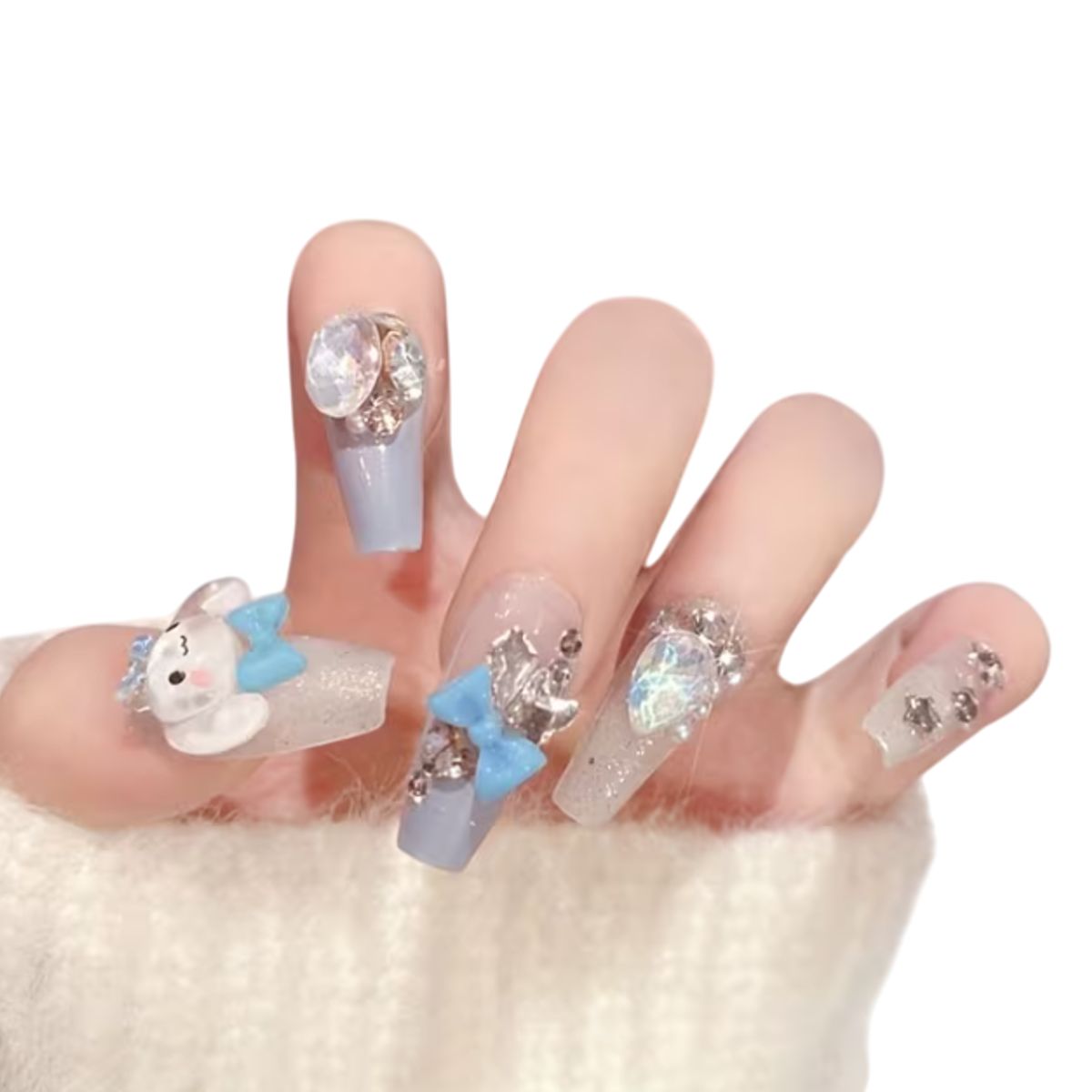 GENERICO - Set de uñas cinnamoroll x 24 piezas