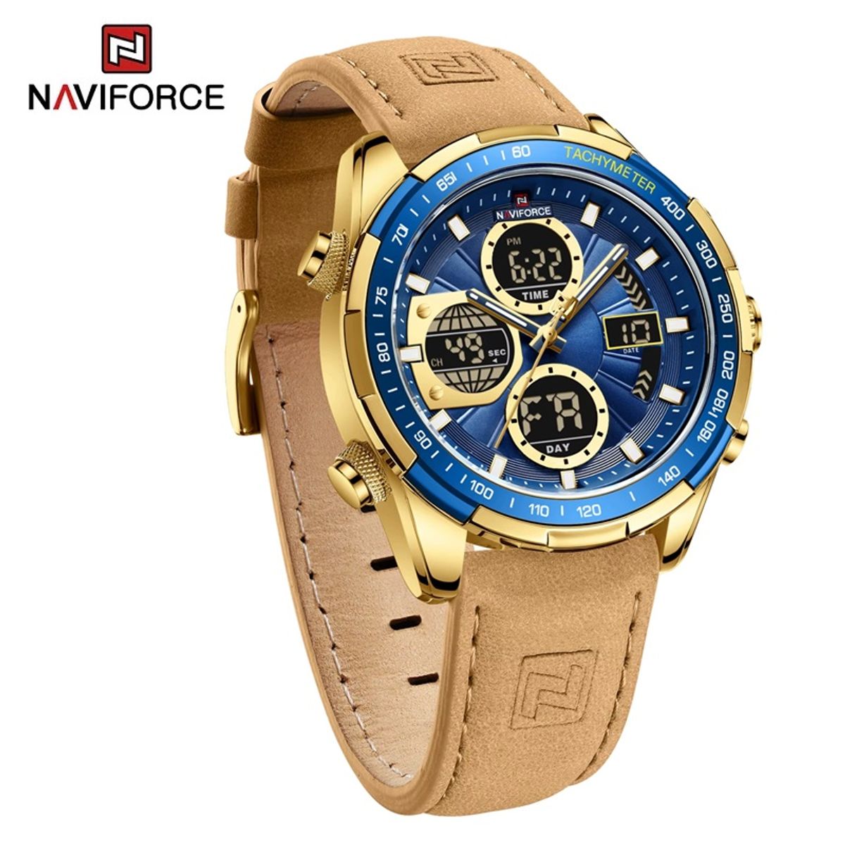 NAVIFORCE - RELOJ PARA HOMBRE MARCA NAVIFORCE NF9197 CORREA DE CUERO