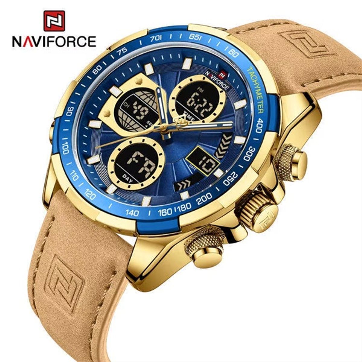 NAVIFORCE - RELOJ PARA HOMBRE MARCA NAVIFORCE NF9197 CORREA DE CUERO