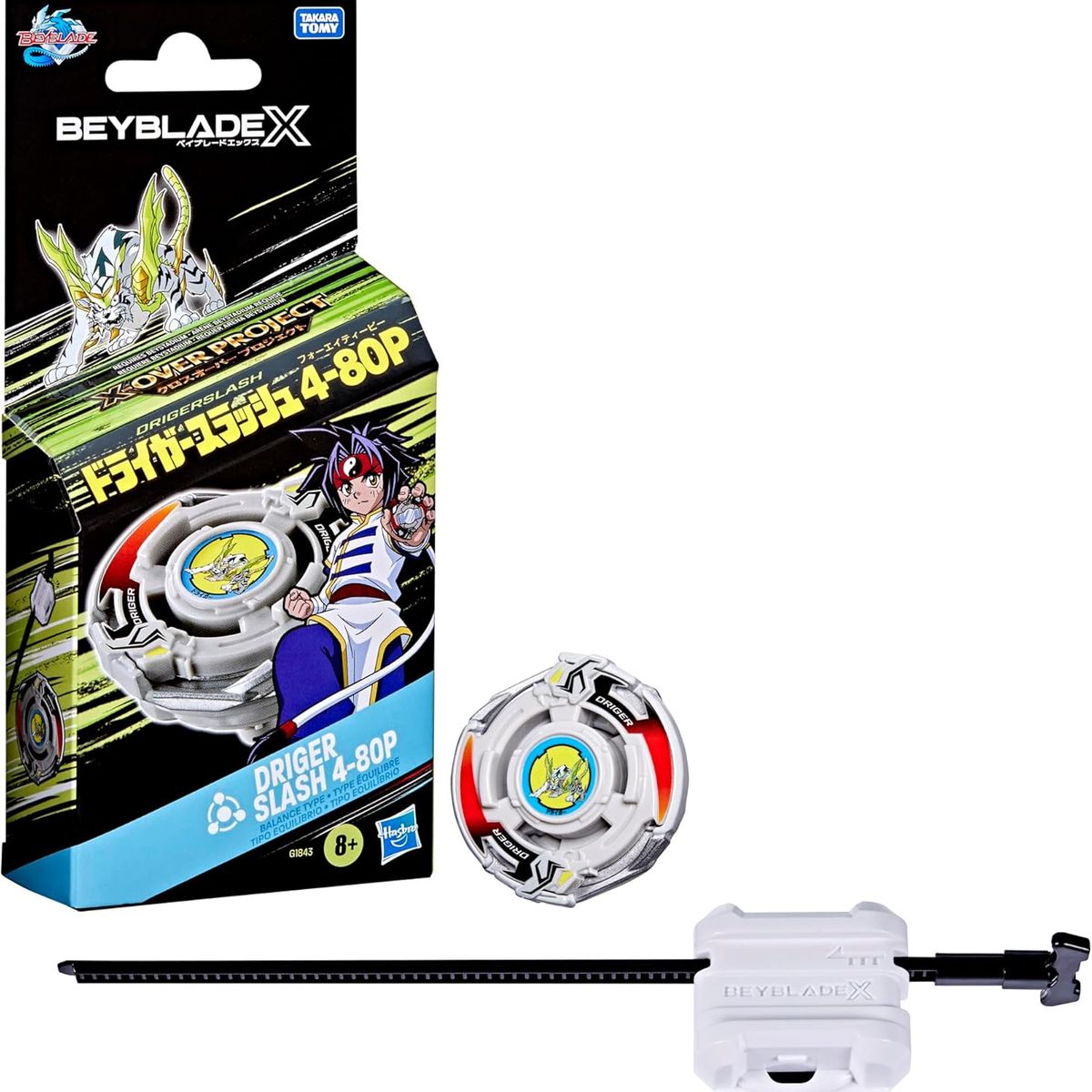 TAKARA TOMY - BEYBLADE X X-OVER PROJECT DRIGER SLASH 4-80P