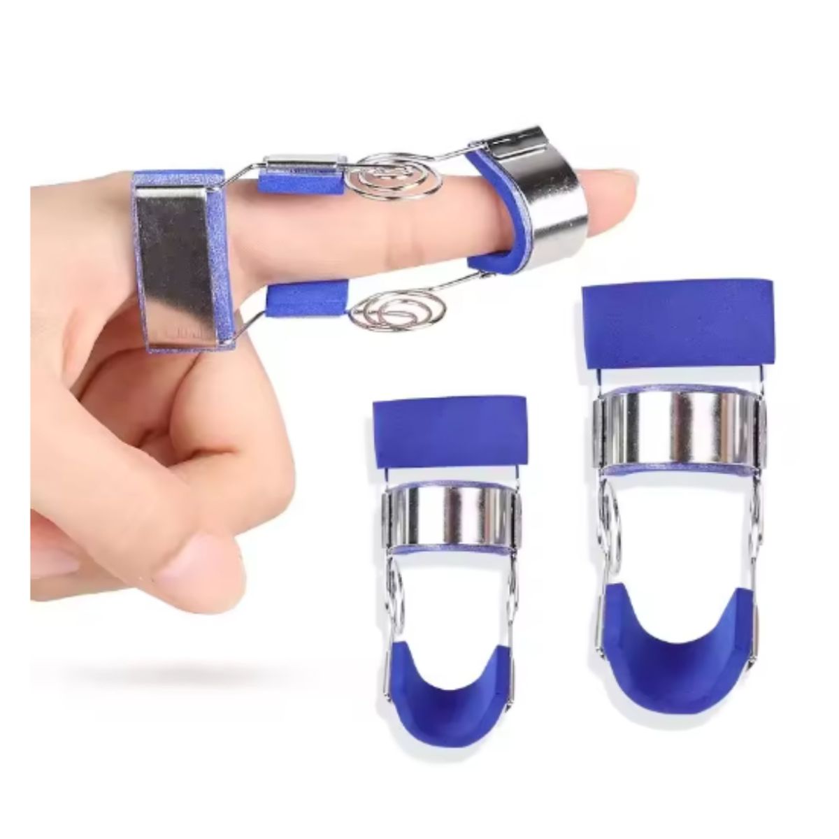 GENERICO - Férula Inmovilizadora con Resorte para Contracturas de Dedo para Recuperación de Nudillos