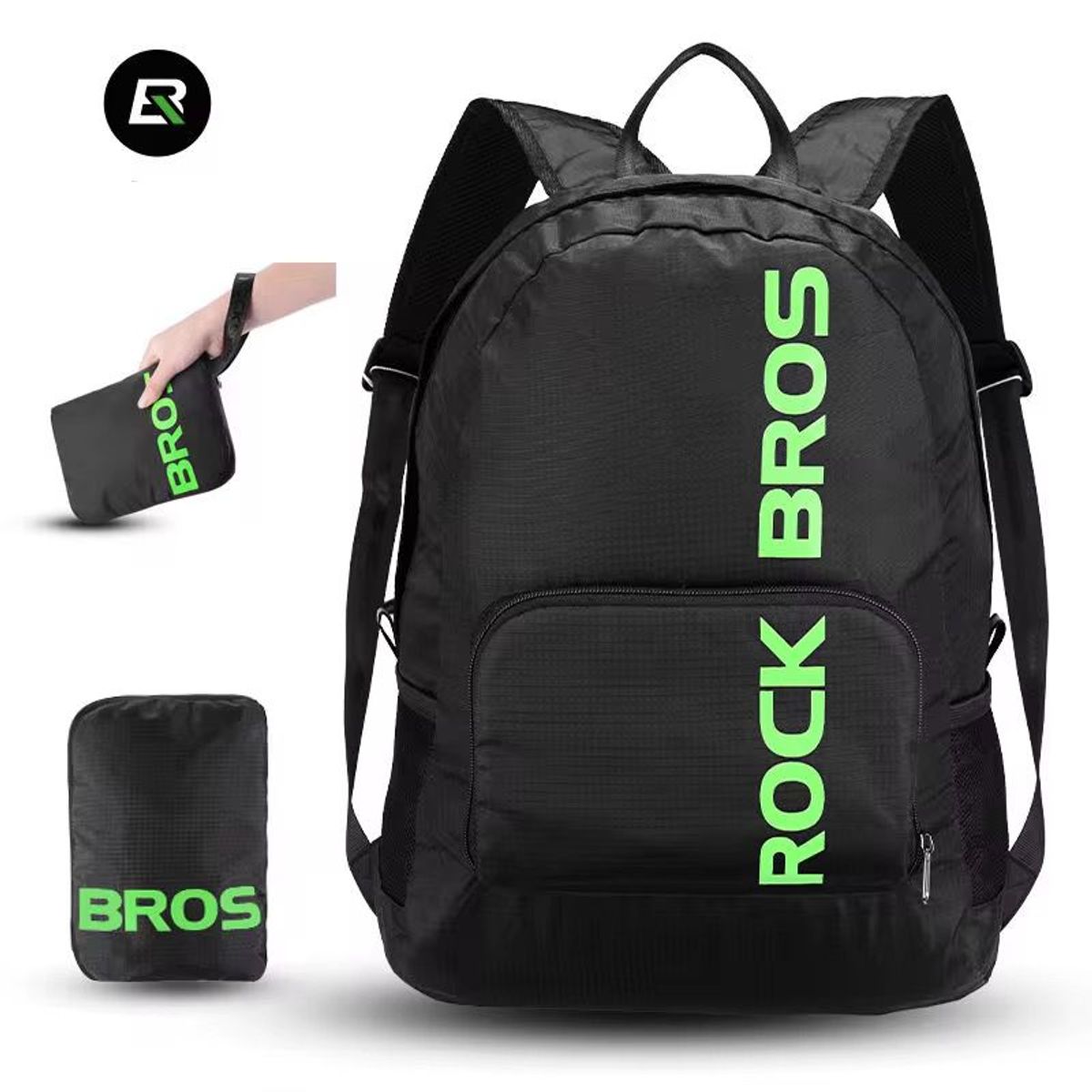 ROCKBROS - Bolso mochila de viaje Rockbros ultraligera para deportes al aire libre plegable impermeable