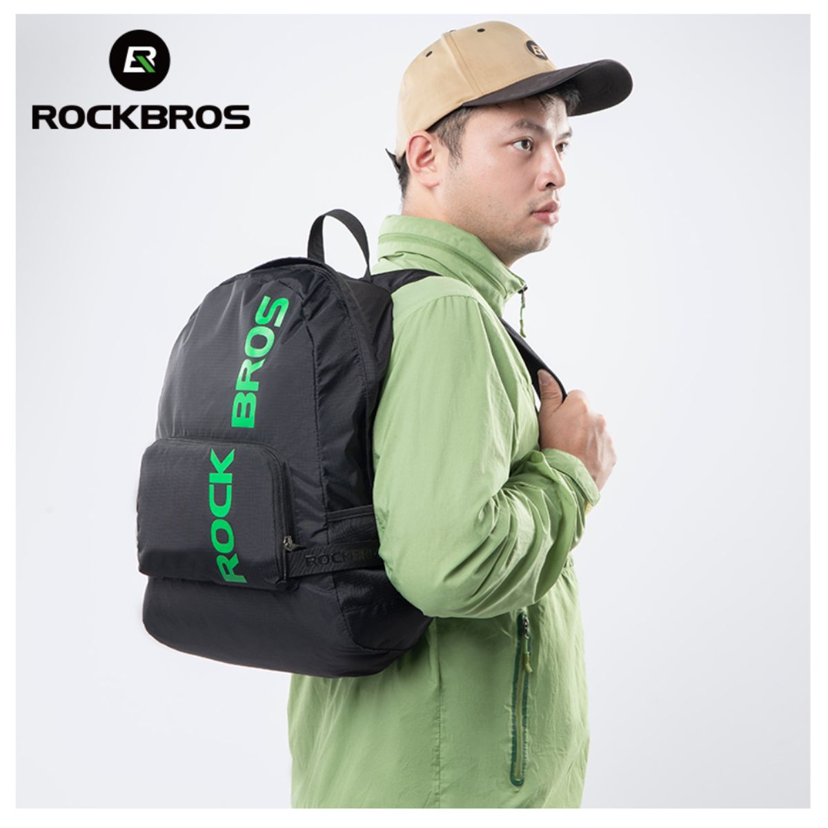 ROCKBROS - Bolso mochila de viaje Rockbros ultraligera para deportes al aire libre plegable impermeable