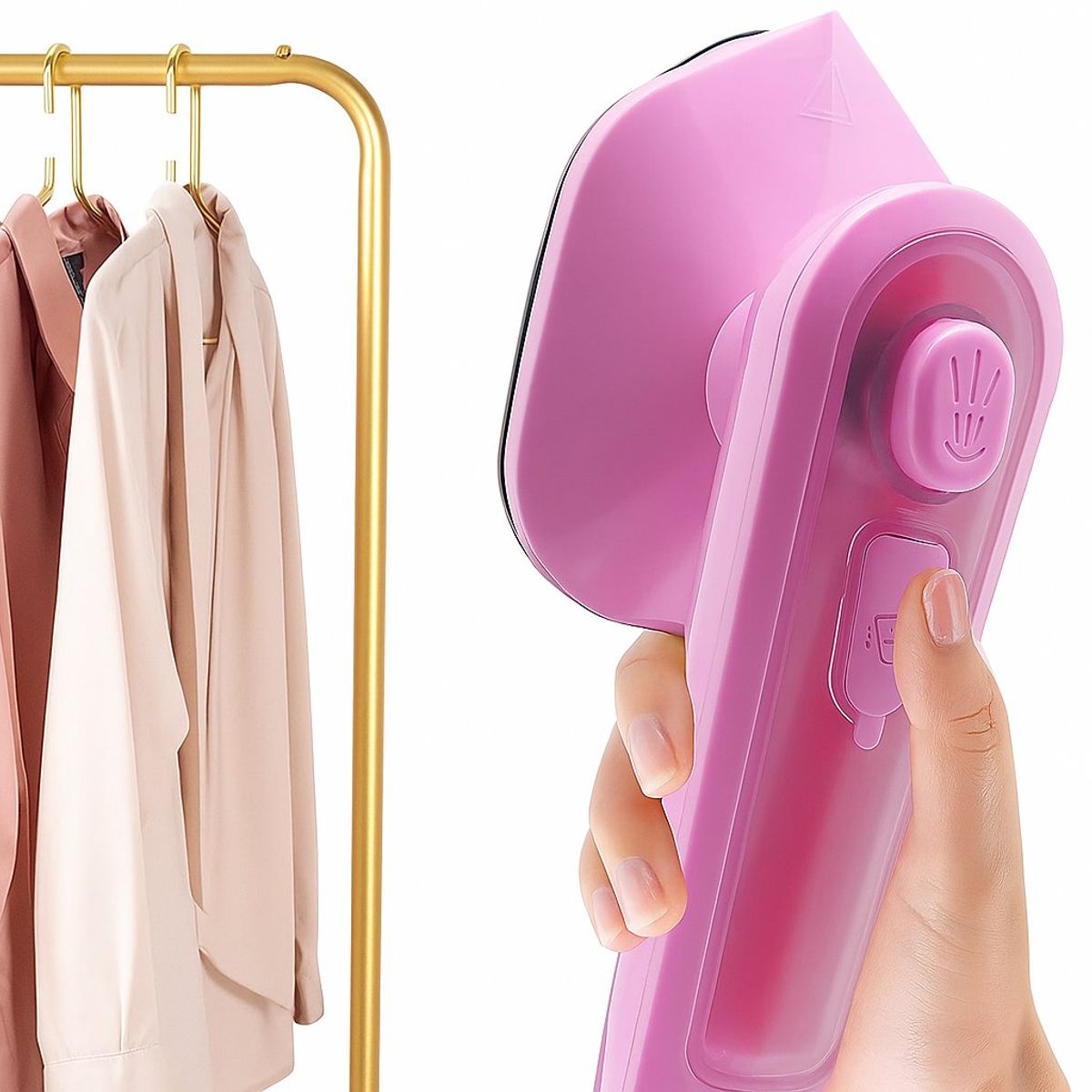 GENERICO - Mini plancha portátil Rosado