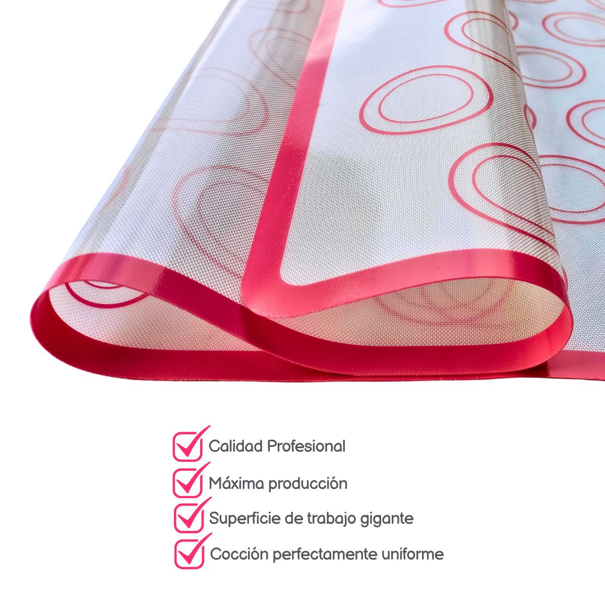 GENERICO - Silpat 60x40cm Tapete GRANDE de Silicona para Hornear Macaron Silpack