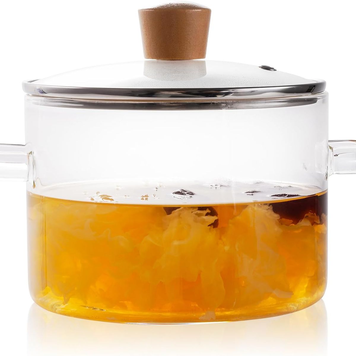 GENERICO - Olla de vidrio borosilicato de 3.5 L