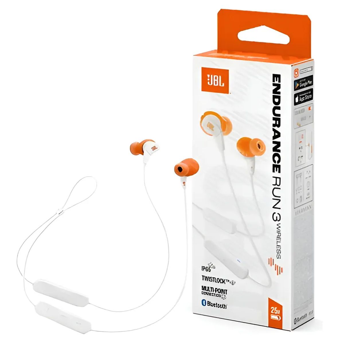 JBL - Audifonos Inalámbricos Jbl Endurance Run 3 Blanco