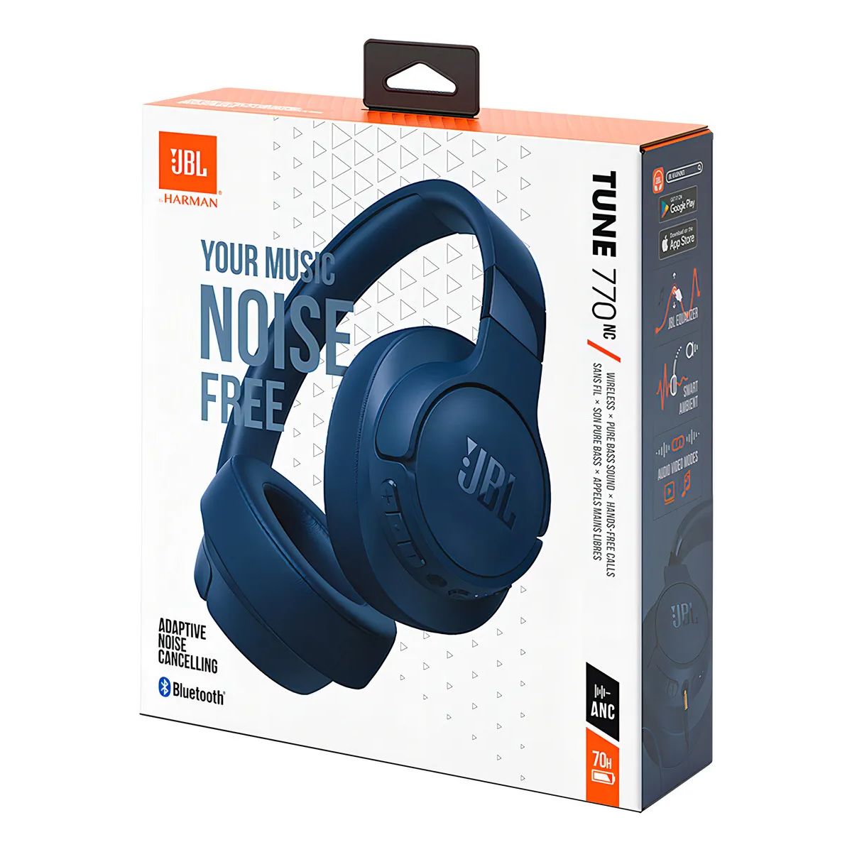 JBL - Audífonos Bluetooth JBL Tune 770BT NC 70 Horas - Azul
