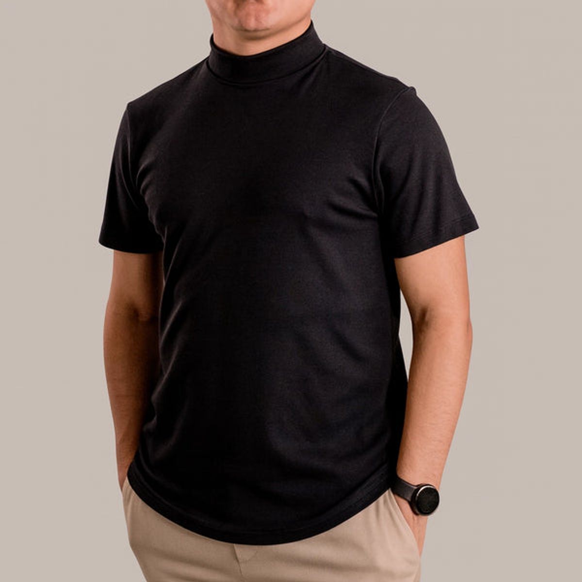 ALMATIVA - Polo ALMATIVA Cuello Tortuga Fit Regular 100% Algodón Pima Peruano Hombre