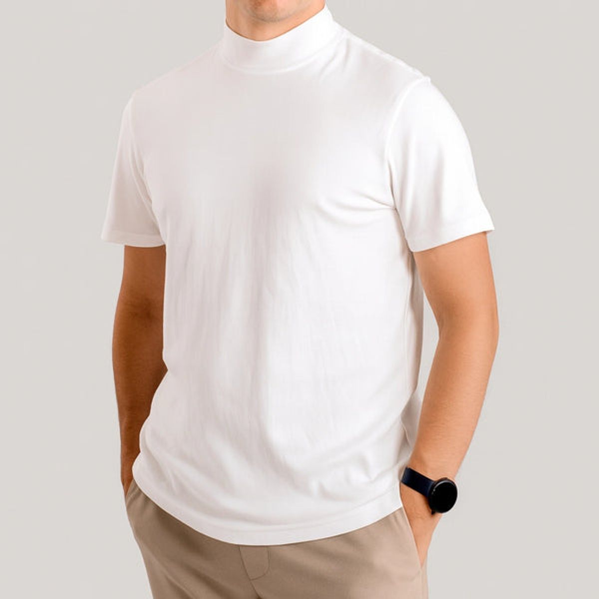 ALMATIVA - Polo ALMATIVA Cuello Tortuga Fit Regular 100% Algodón Pima Peruano Hombre