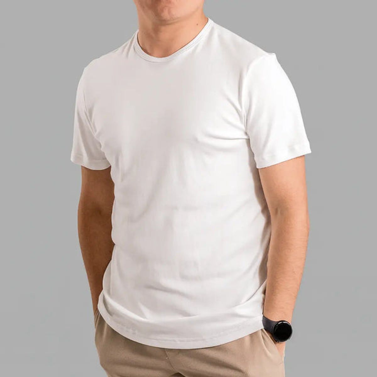 ALMATIVA - Polo ALMATIVA Cuello Redondo Delgado 100% Algodón Pima Peruano Certificado Hombre