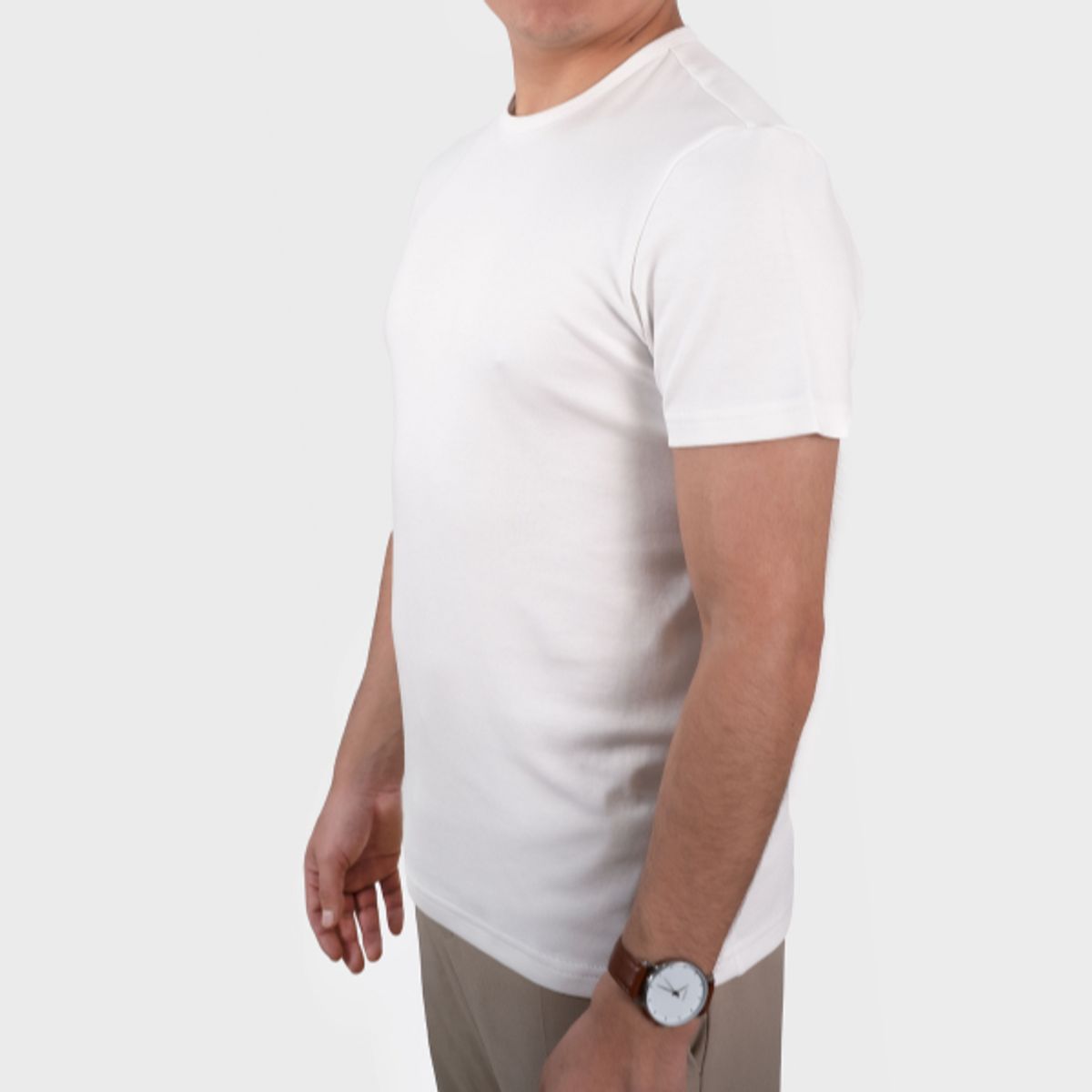 ALMATIVA - Polo ALMATIVA Cuello Redondo Delgado 100% Algodón Pima Peruano Certificado Hombre