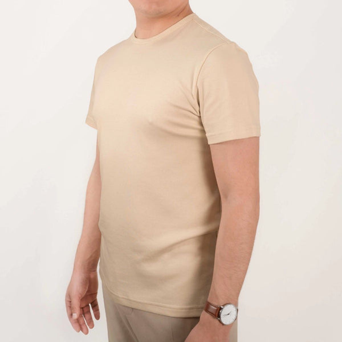 ALMATIVA - Polo ALMATIVA Cuello Redondo Delgado 100% Algodón Pima Peruano Certificado Hombre