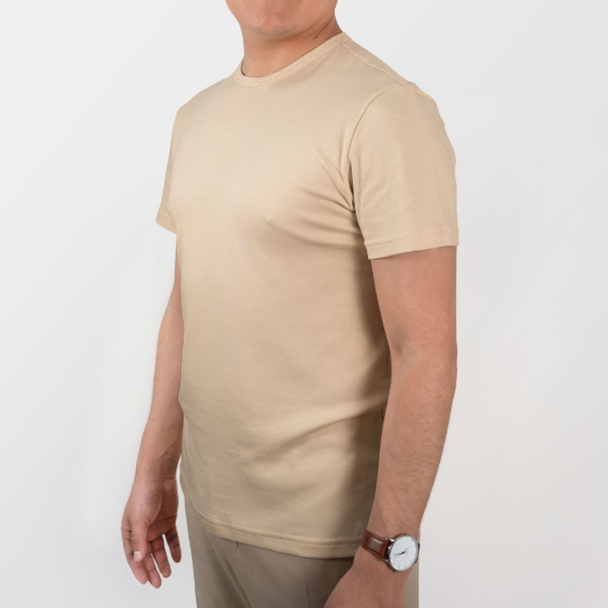 ALMATIVA - Polo ALMATIVA Cuello Redondo Delgado 100% Algodón Pima Peruano Certificado Hombre