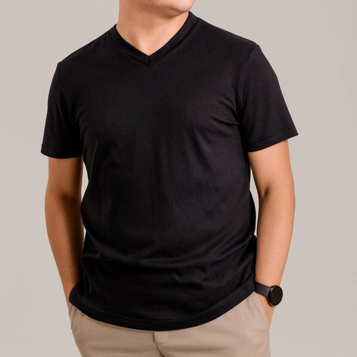 ALMATIVA - Polo ALMATIVA Cuello V 100% Algodón Pima Peruano Certificado Hombre