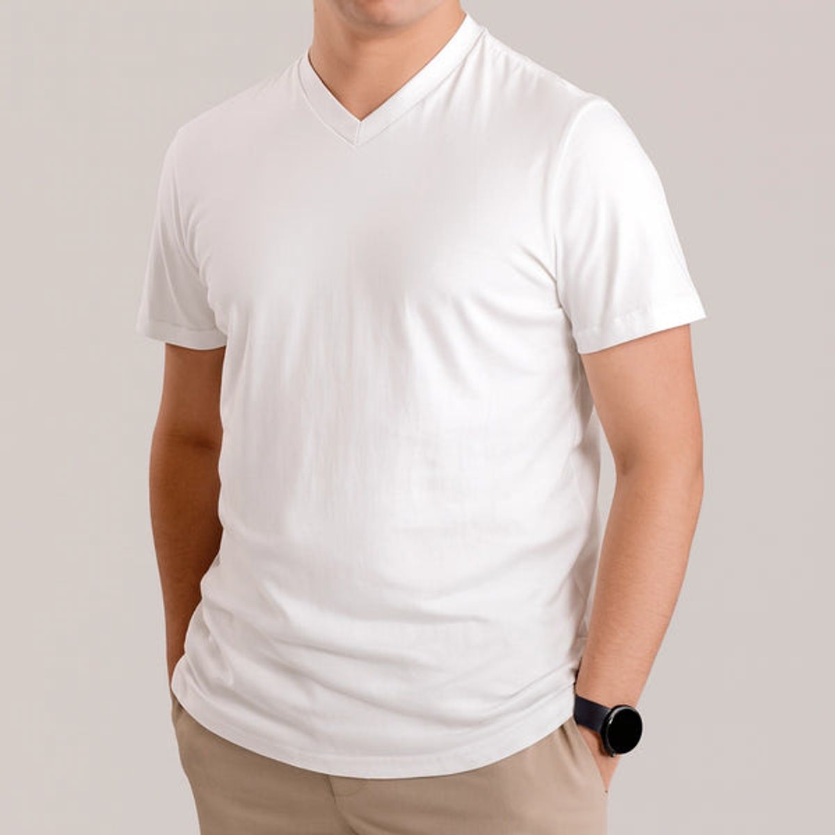 ALMATIVA - Polo ALMATIVA Cuello V 100% Algodón Pima Peruano Certificado Hombre