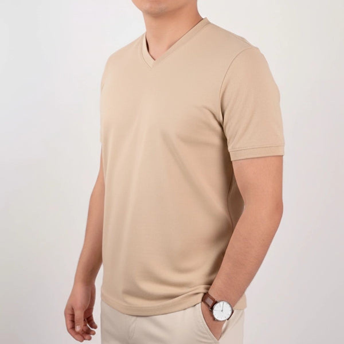 ALMATIVA - Polo ALMATIVA Cuello V 100% Algodón Pima Peruano Certificado Hombre