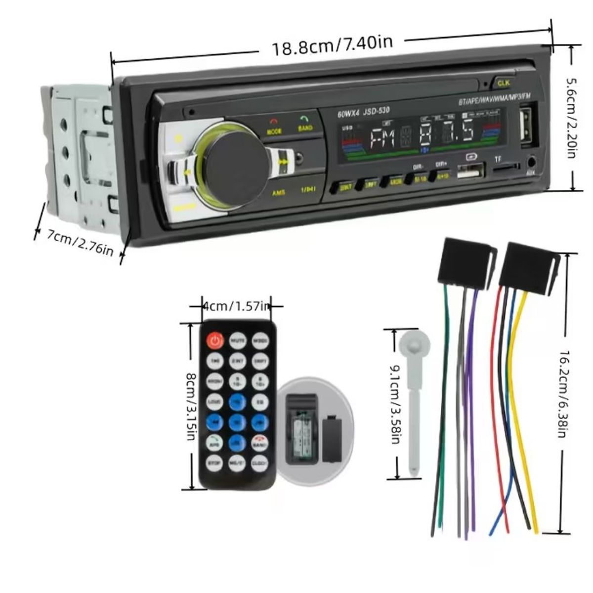 GENERICO - AUTORADIO BLUETOOTH JSD-520