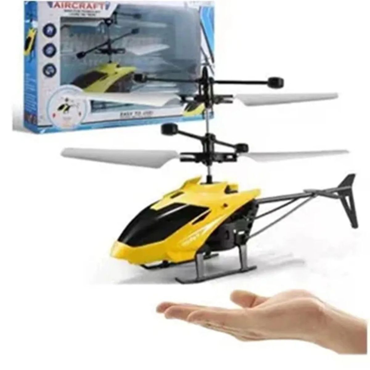 GENERICO - Helicoptero de control Remoto Recargable Color Amarillo