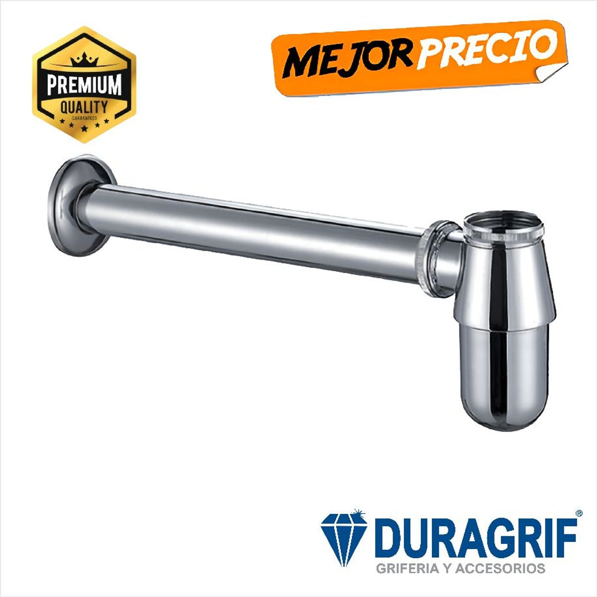 DURAGRIF - TRAMPA BOTELLA CROMADA PESADA 1 - 1 / 4