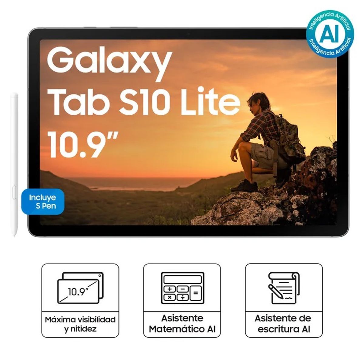 SAMSUNG - Tablet Samsung Galaxy Tab S10 Lite 6GB 128GB 10.9