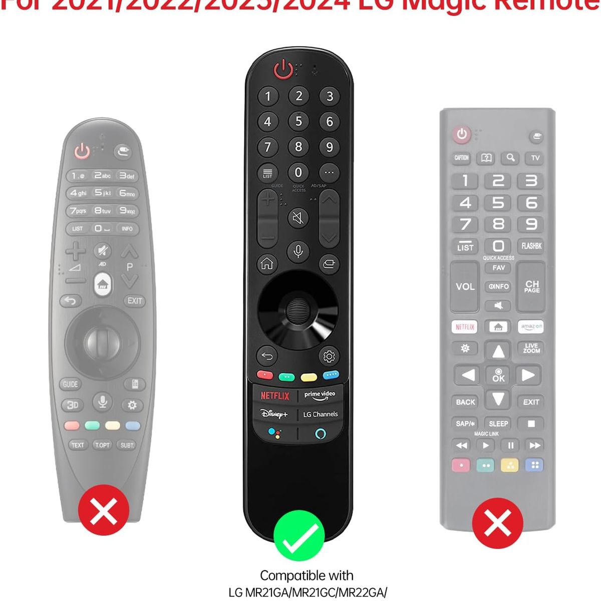 GENERICO - Funda para Control LG Magic Remote Protector Silicona - NEGRO