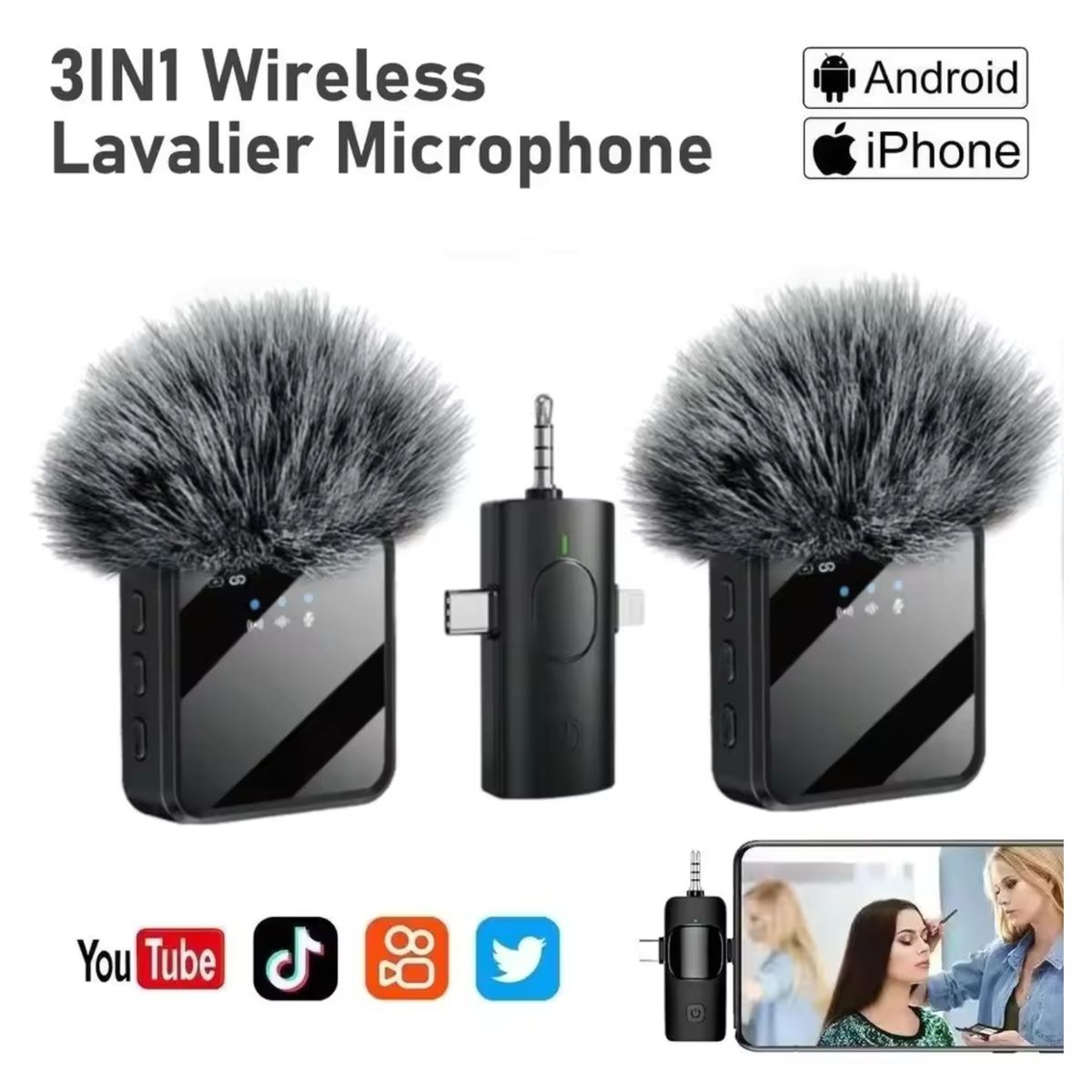 ROHS - Microfono inteligente inalámbrico solapero F11 - 2