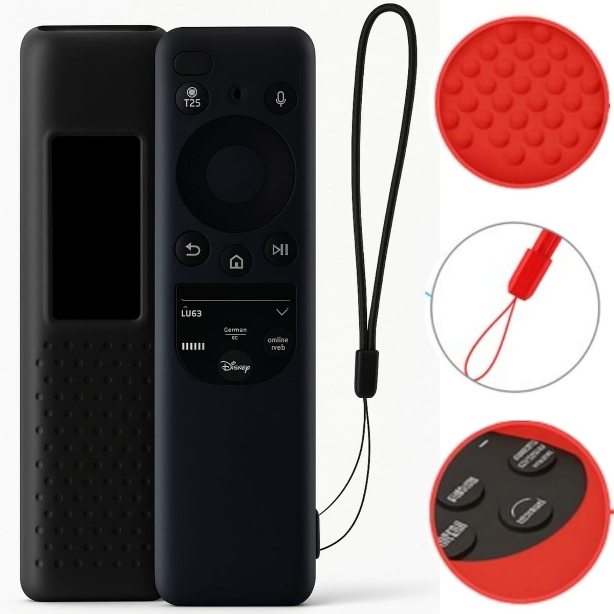 GENERICO - Funda Case Protector De Control Samsung Solar - NEGRO