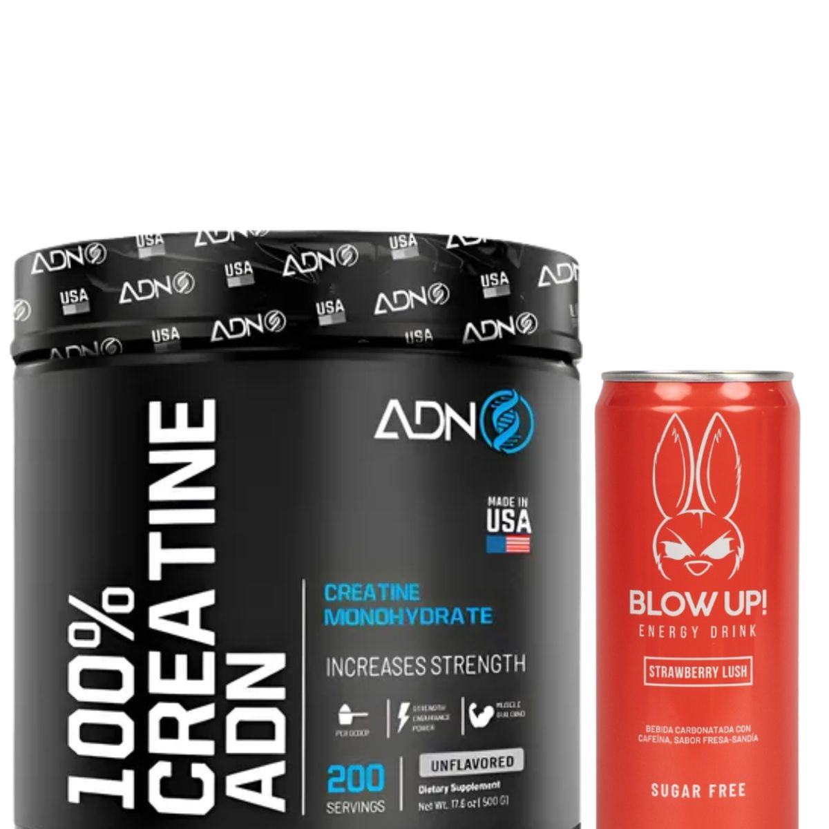 ADN - ADN NUTRITION CREATINA 500 GRAMOS  + regalos