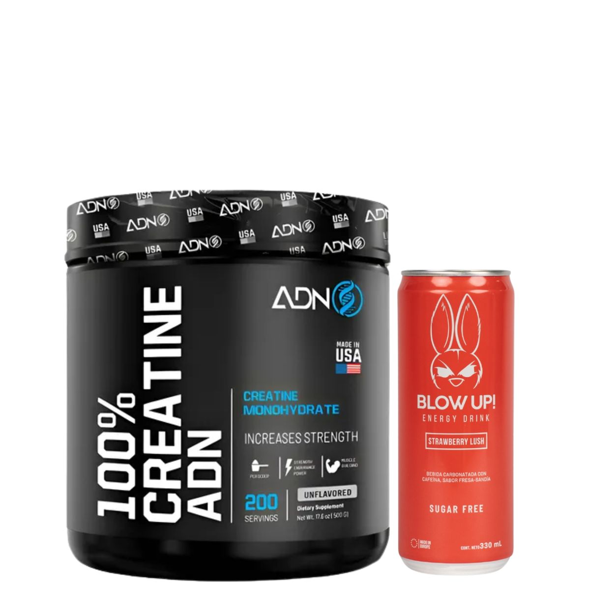 ADN - ADN NUTRITION CREATINA 500 GRAMOS  + regalos