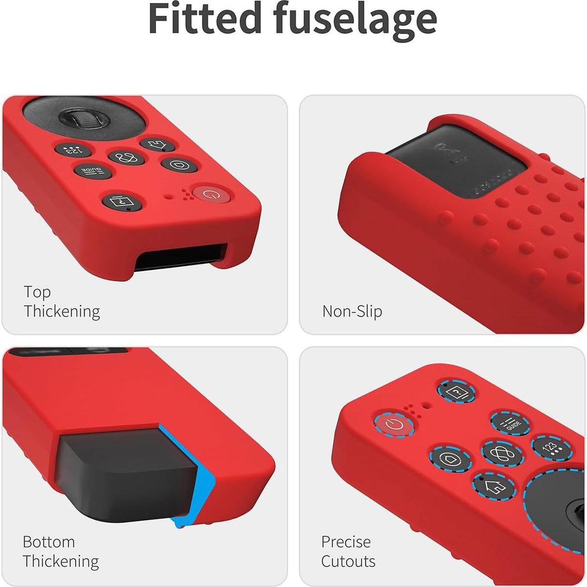 GENERICO - Funda Protector para Control LG Magic Mr25 LG OLED Smart TV Series - ROJO