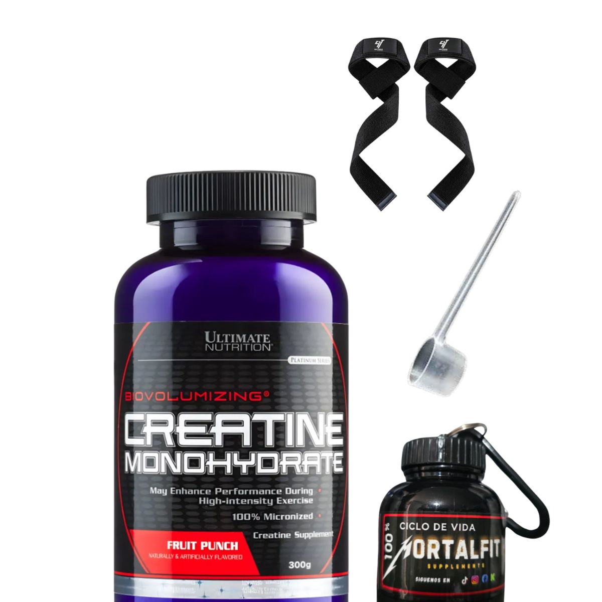 ULTIMATE NUTRITION - Creatina Ultimate nutrition 300 gr - Fruit Punch + regalos