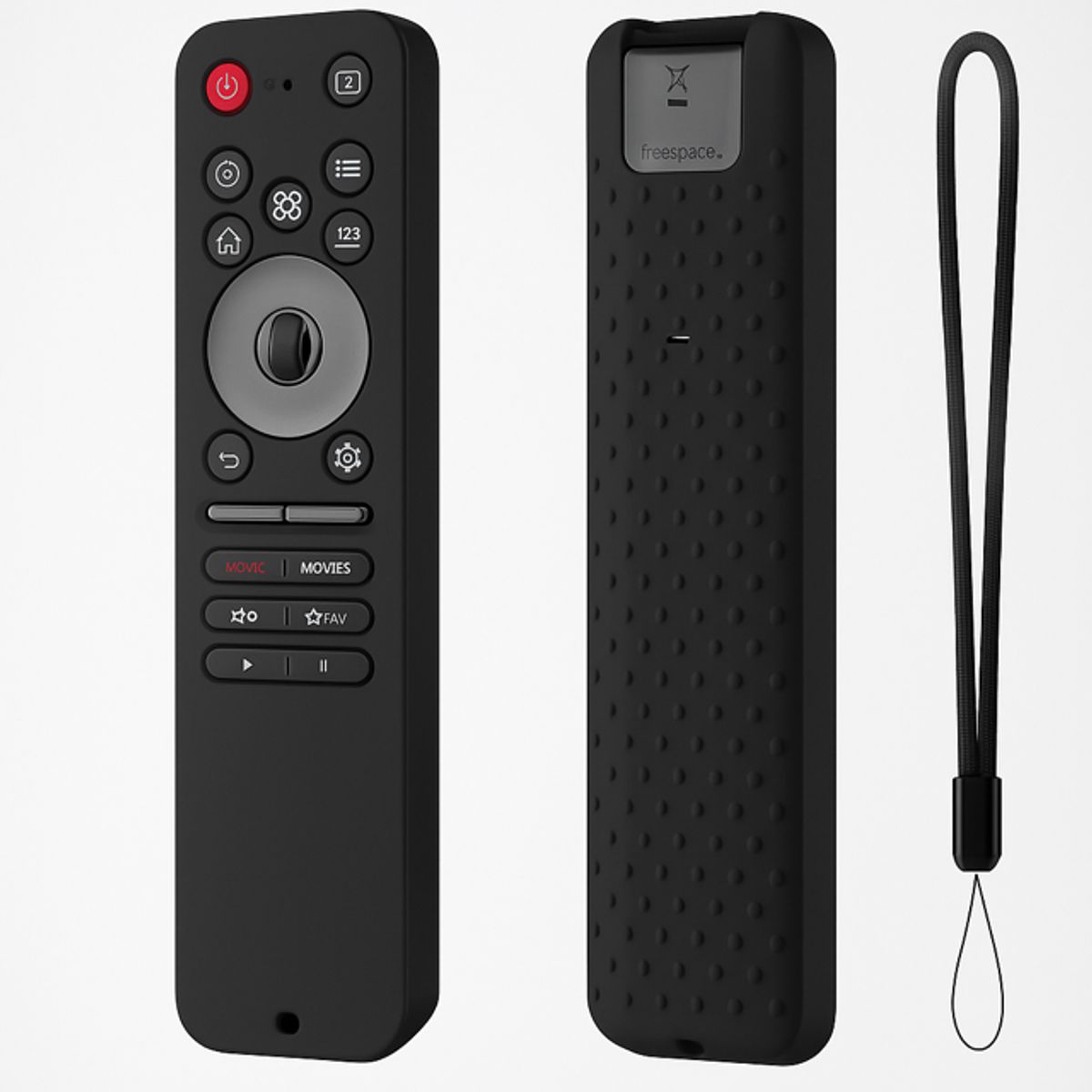 GENERICO - Funda protector para Control LG Magic 2025 MR25 - NEGRO