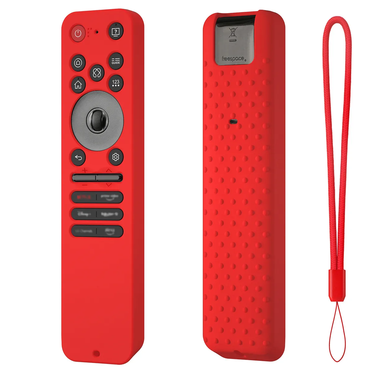 GENERICO - Funda de Silicona para Control Remoto LG Magic 2025 MR25 – Protector Antideslizante con Correa