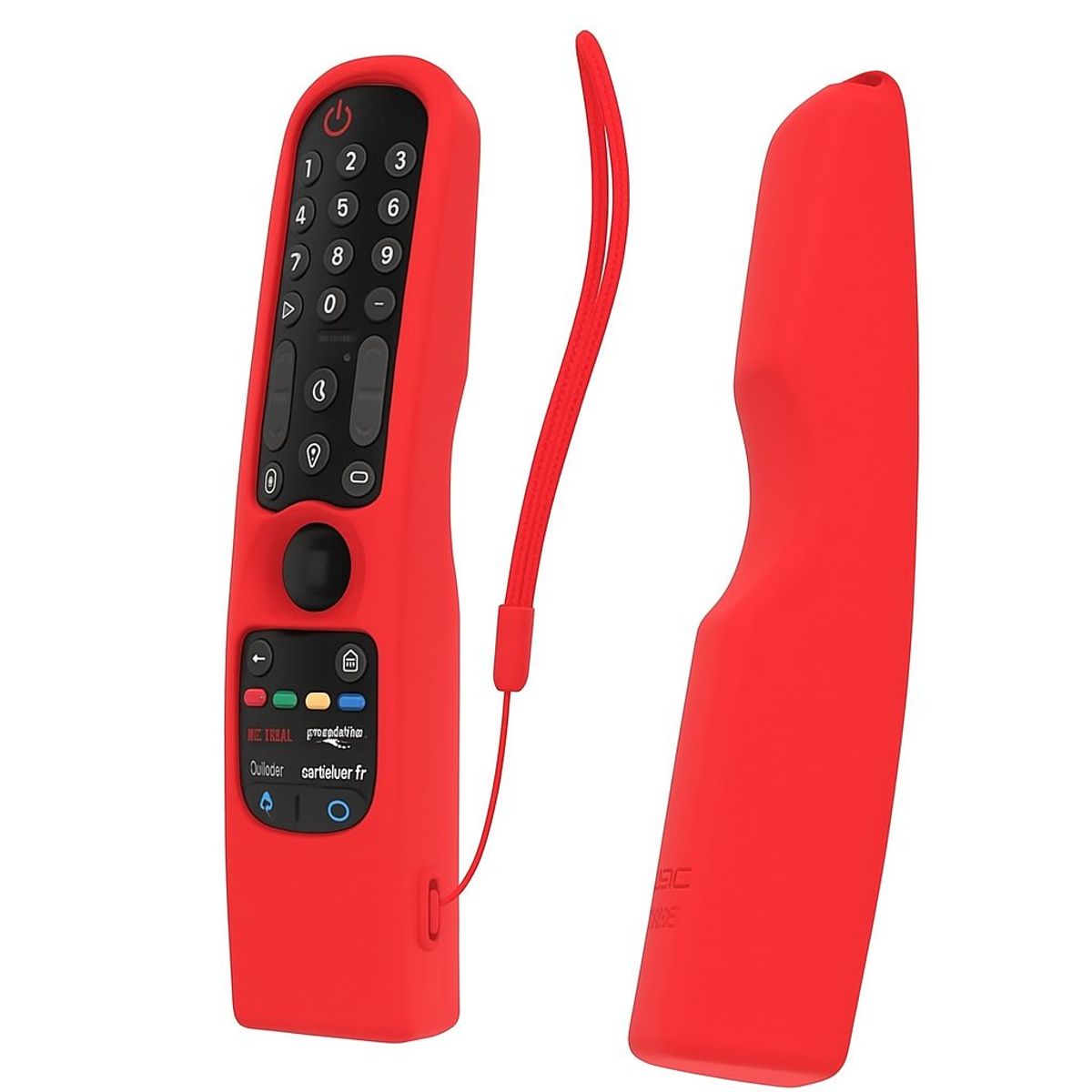GENERICO - Funda Protector Para Control LG Magic Mr24  Mr23 Mr22 Mr21 -ROJO