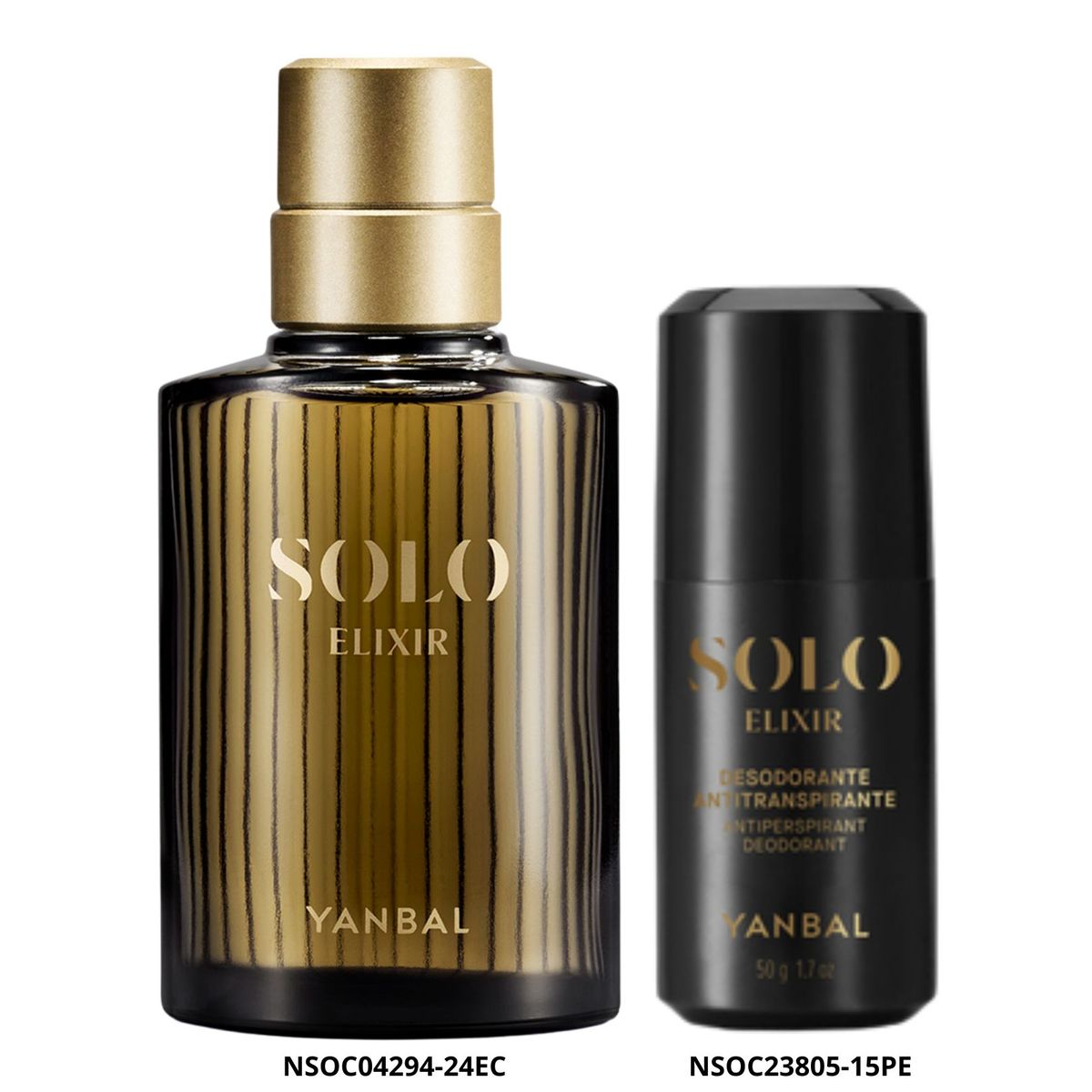 YANBAL - Set de Hombre Solo Elixir Eau de Parfum y Desodorante Roll On