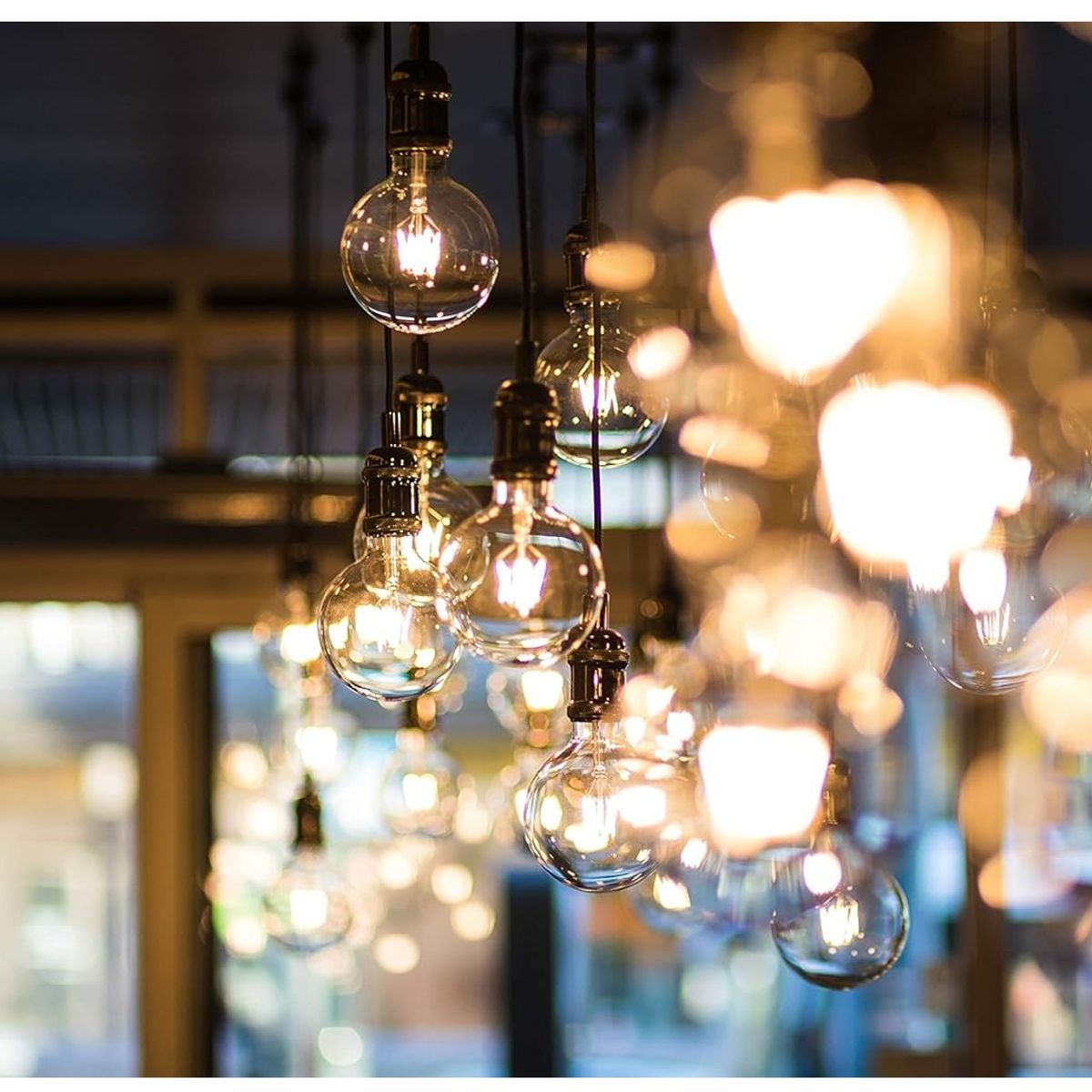 GENERICO - 6Pcs Focos LED E27 8W Luz Cálida Vidrio Transparente