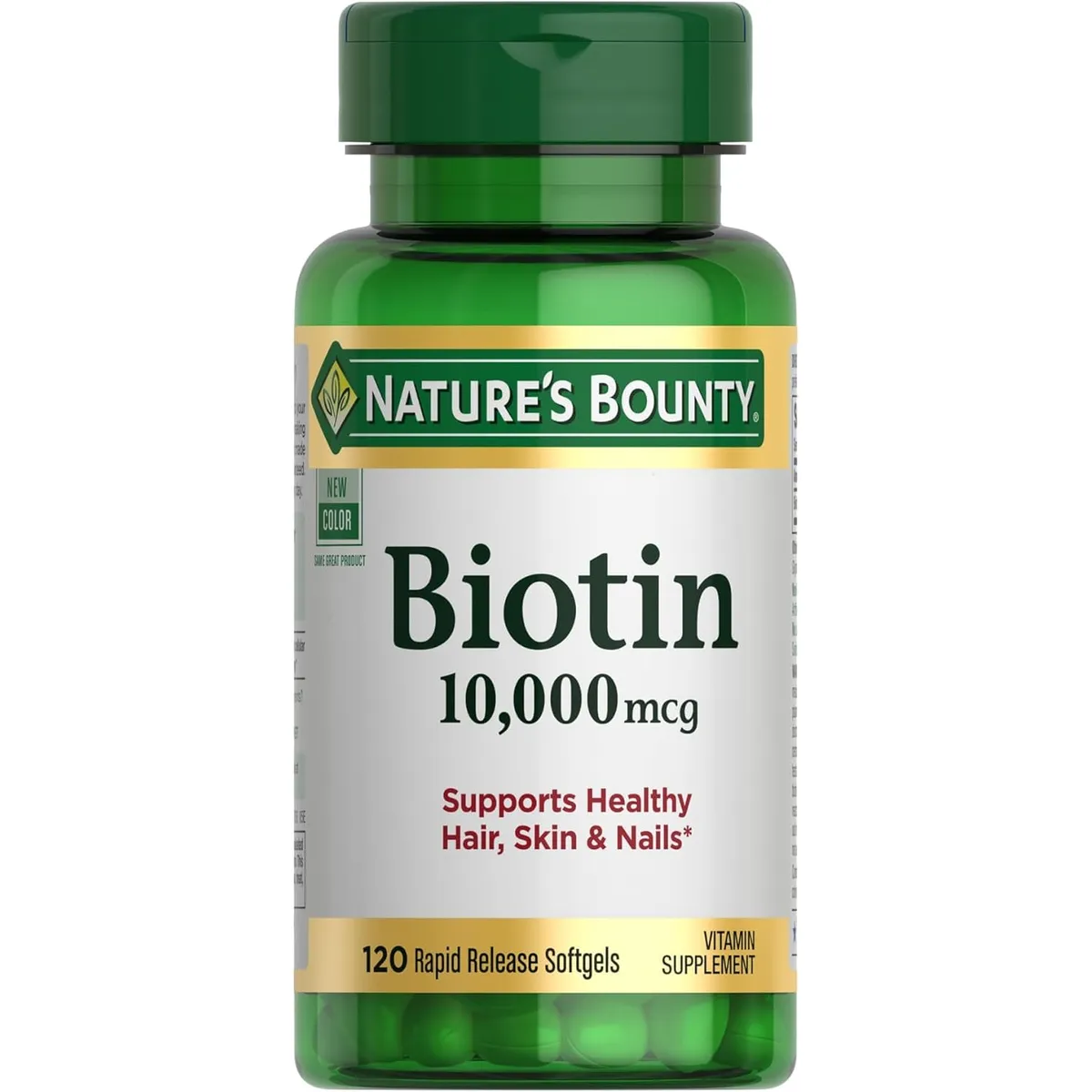 NATURES BOUNTY - Nature's Bounty - Biotina 10,000 mcg 120 cápsulas de liberación rápida