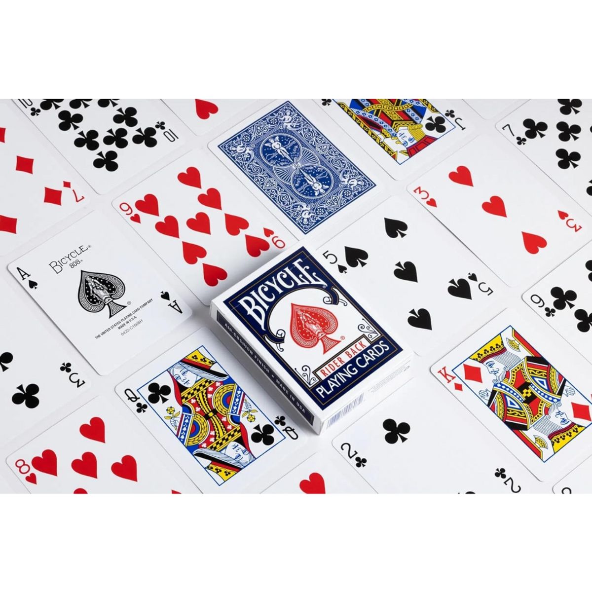 GENERICO - Bicycle Rider Back Index Playing Cartas Poker Original