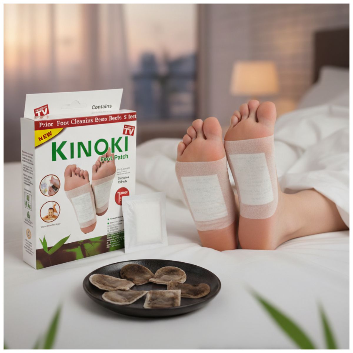 GENERICO - Parches para Pies KINOKI Desintoxicante Corporal 20 Unidades